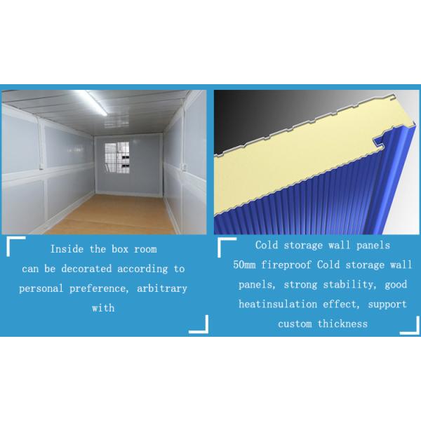 Sandwich Panel Mini Container House Mobile Prefab Home For Office Buildings