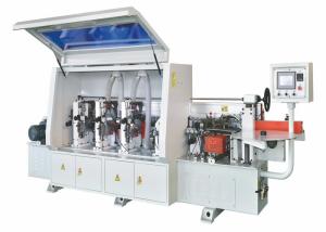 High Efficiency Woodworking Edge Banding Machine With PLC Touch Screen