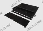 Slide Out 1U 3 Adapter Fiber Patch And Splice Panel