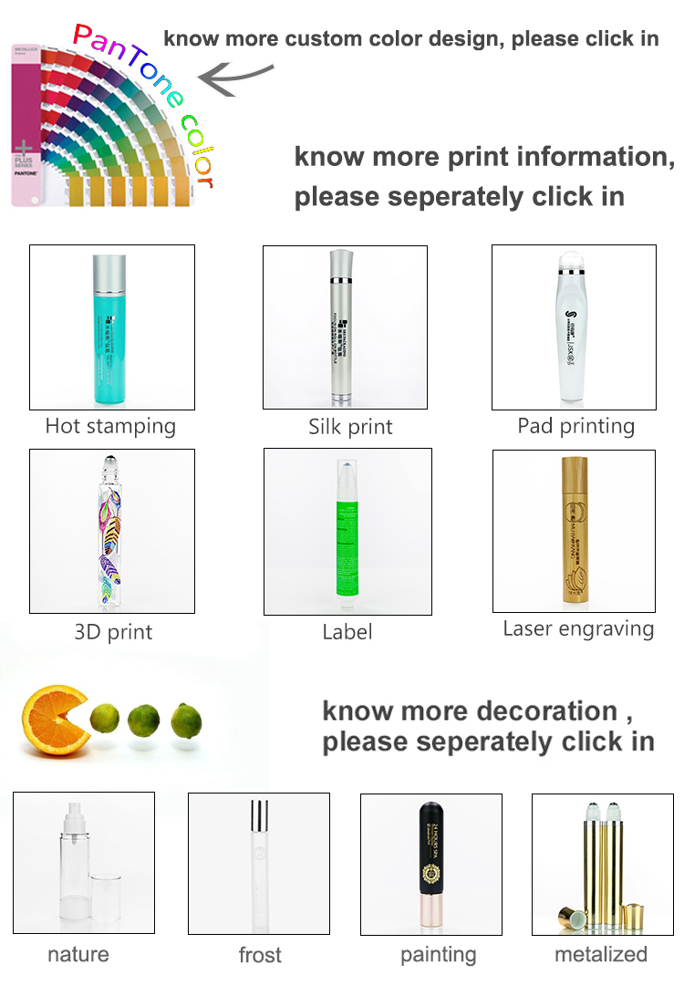 Paint Custom Gradient Color Empty Glass Roll On No Leakage Roller Bottles Essential Oil 10ml