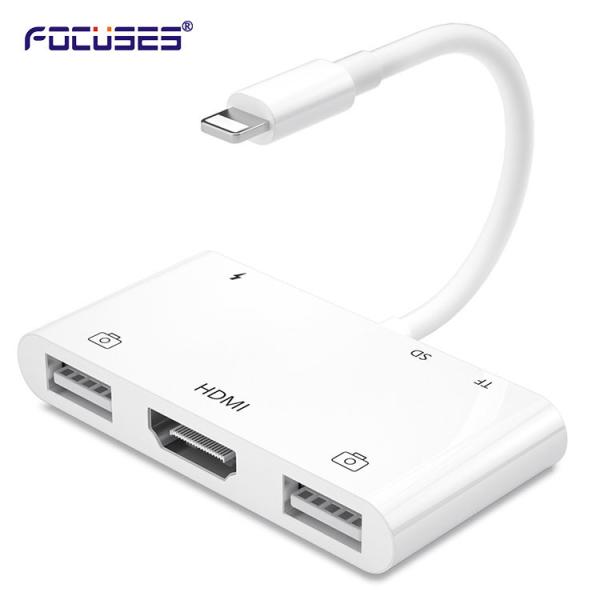 Quality 6 In 1 OEM Multifunction USB OTG Cable Adapter For iphone for sale
