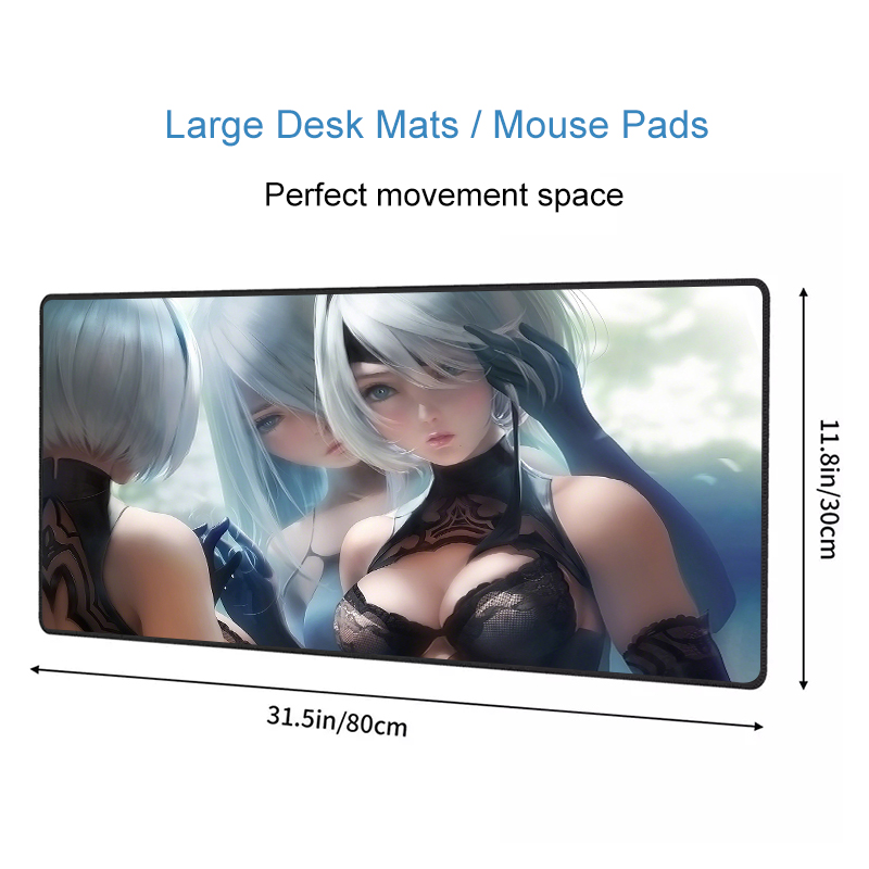 Office Home Keyboard Mats Mouse Hemmed Edge Sublimation Sexy Breast Girl 30X80 Gamer Mouse Pads Custom Logo