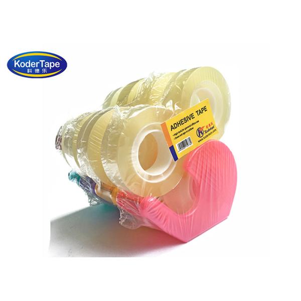 Bopp Adhesive Yellowish 24mm Transparent Colored Tape