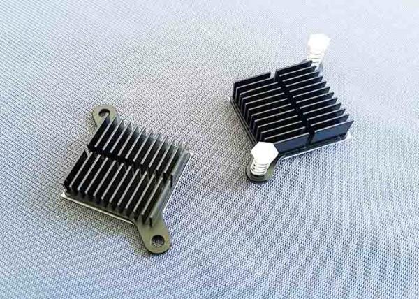 Quality CNC Machining Metal Parts Black Anodized Cnc Machined Components Aluminum Cooling Fin Radiator Heat Sink for sale