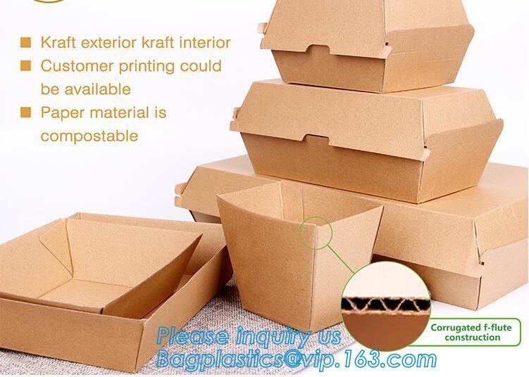 kraft paper sandwich box with window ,triangle sandwich box for packaging,Cardboard Box With Clear Window Burger Sandwic