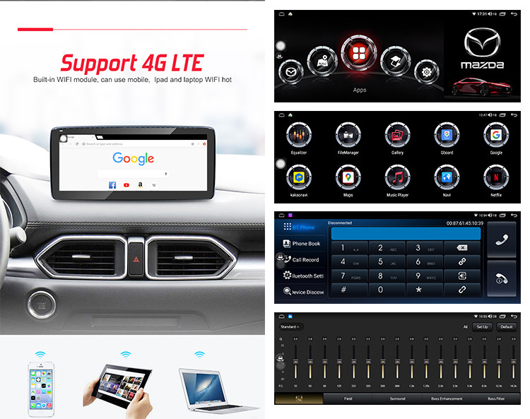 Original UI Mazda Cx 5 Head Unit Android 12 With Car Gps Navigation