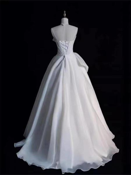 Quality Customizable Romantic White Evening Dress For Wedding for sale