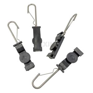China FTTH Plastic S Type Fiber Optic Drop Wire Clamp Open Hook Fasteners wholesale