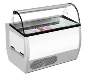 Convenient Ice Cream Scoop Display Freezer Shelf Height / Angle Can Be Adjusted