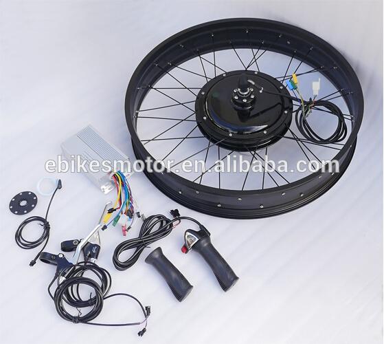 36V/48V Fat Tire Electric Bike Conversion Kit with Hub Motor for 26"/4"Width Rim
