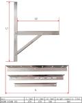 Split Air Conditioner Mounting Bracket Heavy Duty Wall Mounting Universal AC