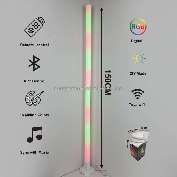 80lm/w Home Atmosphere Smart Led Floor Lamp with USB RGB Color Changing and IR Controller