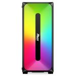 Micro ATX /ATX/ITX CASE Dazzle ARGB Effect Front Panel Bottom Mount Power Supply
