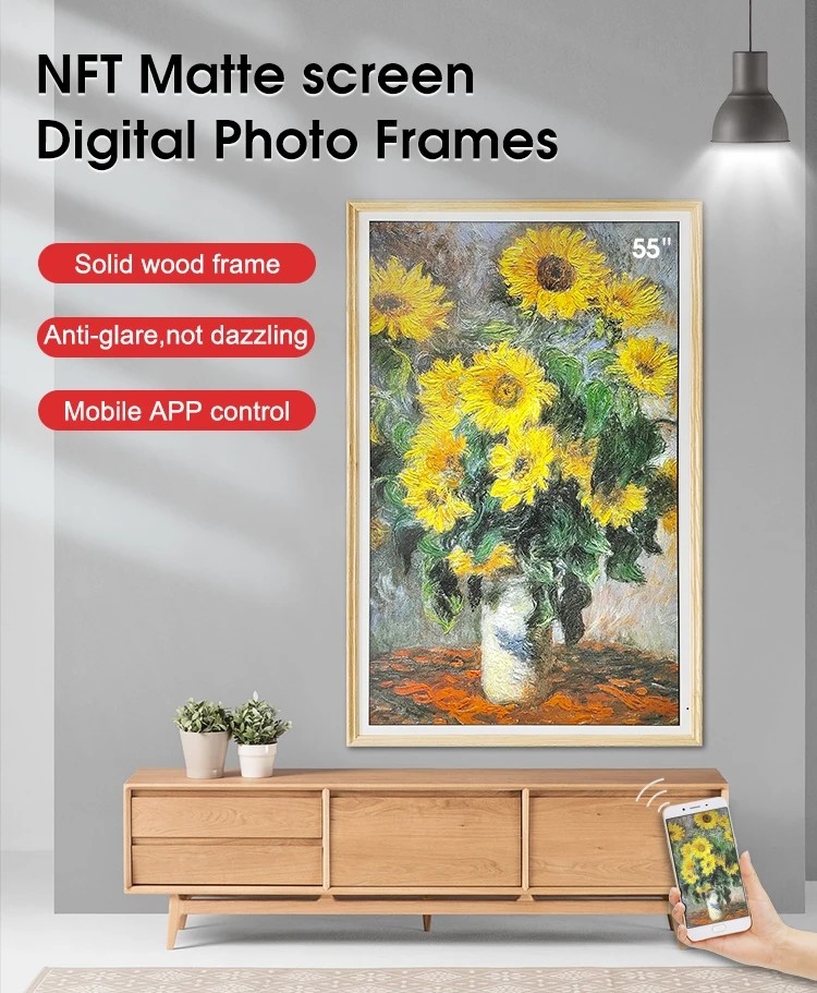 Electronic Artistic Digital Photo Frames For Photos Music Images Wall Mount