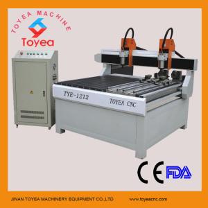 China two heads two rotary axises cnc router engraving machine 1200 x 1200mm TYE-1212-2S wholesale