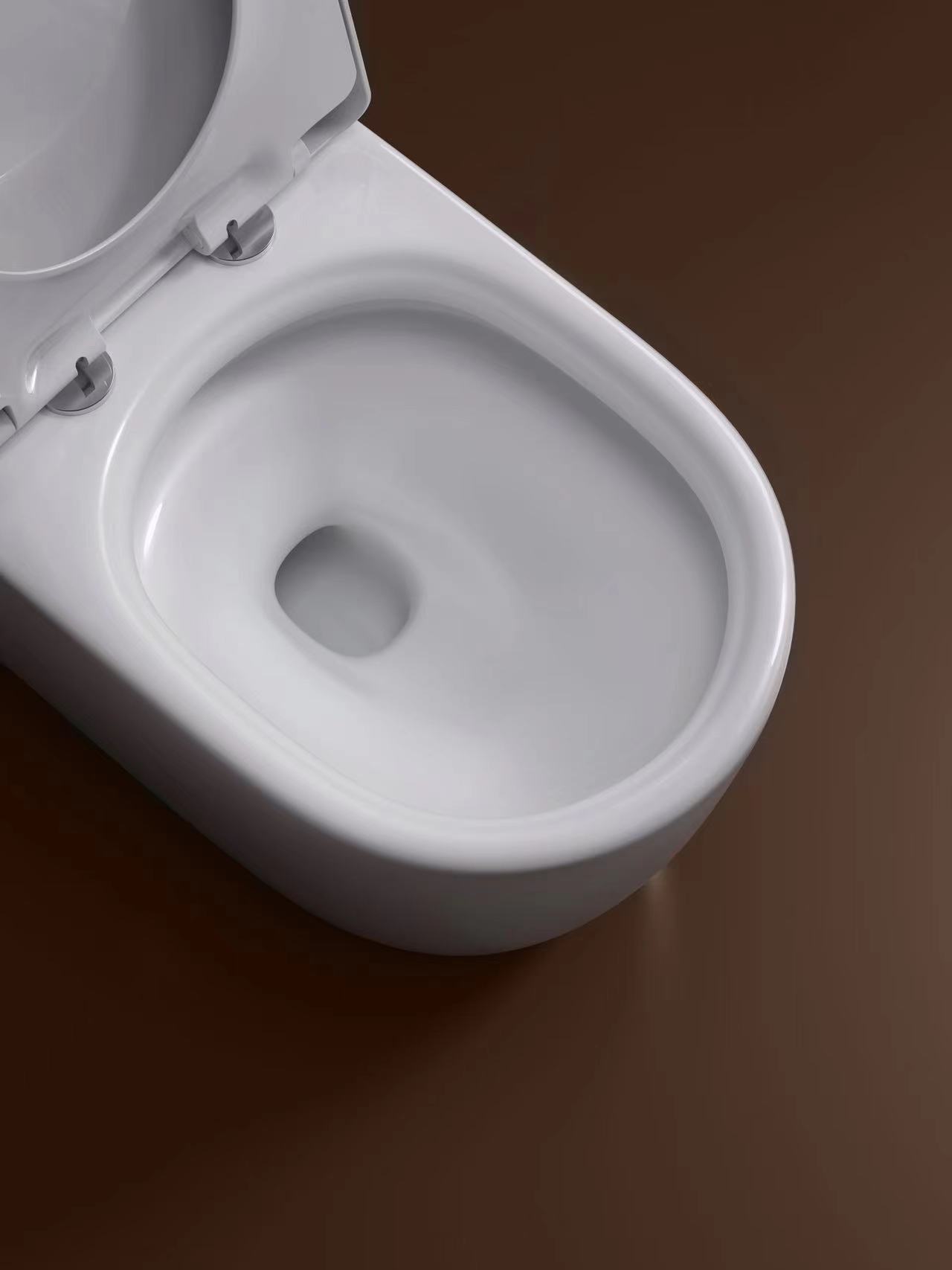 One Piece Toilet for Bathrooms Elongated Power Flush Quiet Soft Close Seat Easy Clean Ceramic Round Shape Toilet