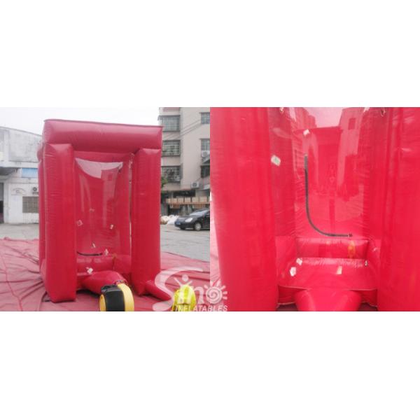 2x2m cube cash vault inflatable money booth for crazy cash grab advertisement activities