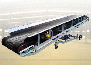 Lifting Mobile Loading Conveyor , Bulk Material Handling Conveyors Height Adjustable