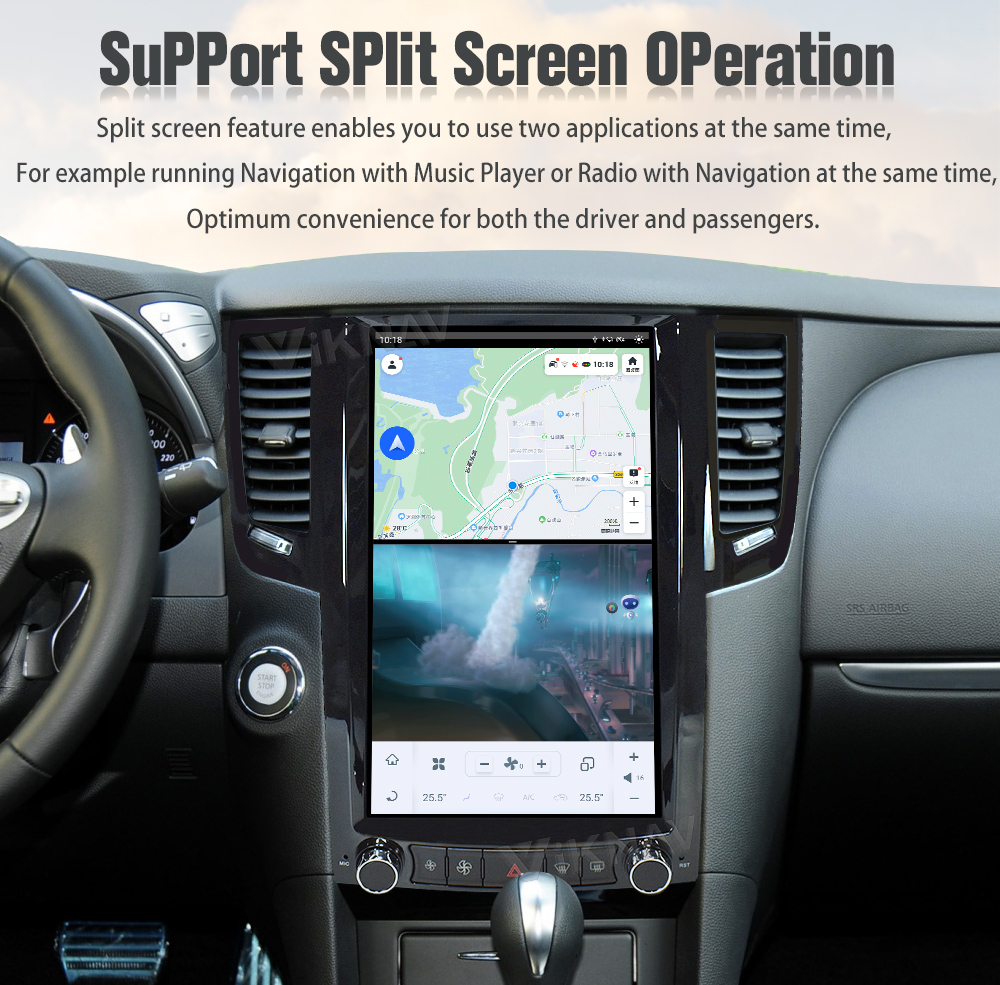 Car Radio Android 11 Head Unit For Infiniti FX35 QX70 GPS Navigation Stereo Recorder