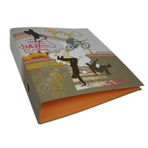 China Management Cardboard File Folder With 2 Hole Binder Clip wholesale