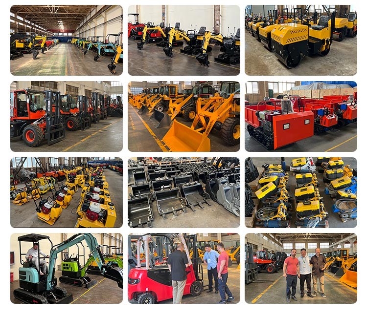 2500kg Towable Backhoe Loader Machine With 4 In 1 Bucket