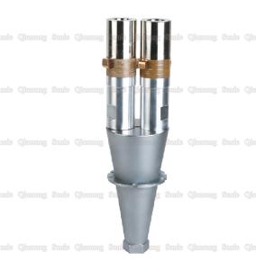 China Column Type Welding Double Miniature Ultrasonic Transducer With Yellow Ceramics wholesale