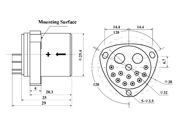 Sensitivity Accelerometer Sensor For Precise Vibration Detection With Bias ≤5mg And Bias Temperature Sensitivity ≤10μg/℃