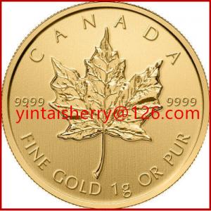 China Maple leaf replica coin gold / silver souvenir coin wholesale