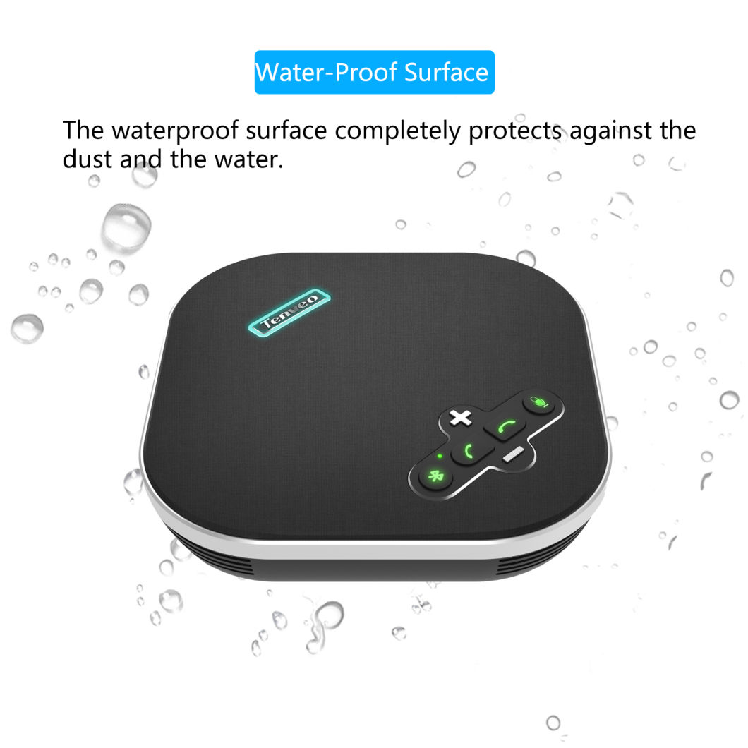 Na200b Bluetooth Speakerphone Computer Speaker with Microphone Voiceia Noise Cancelling USB Microphone Built-in 4 Mics 360 Degree Voice Pickup for 8-10 People