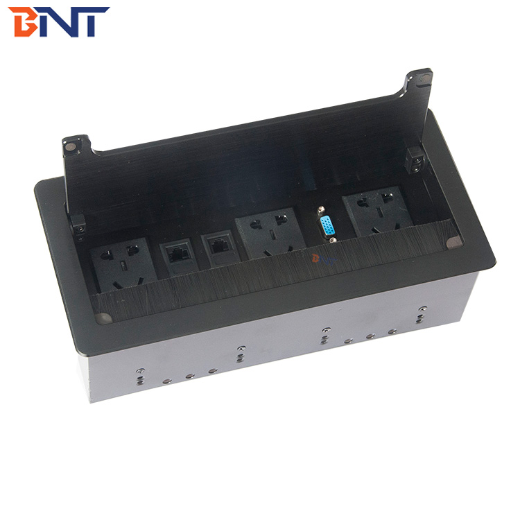 guangzhou factory combination 3 pin desk data and power plug socket