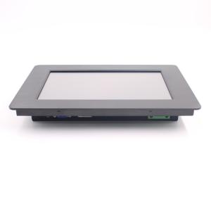 China Front IP65 Rugged Lcd Monitor VGA DVI 350nits Resistive Touch For Kiosk wholesale