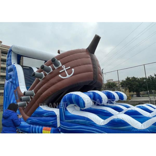 Commercial Pirate Ship Slides Inflatable Water Games With Pool
