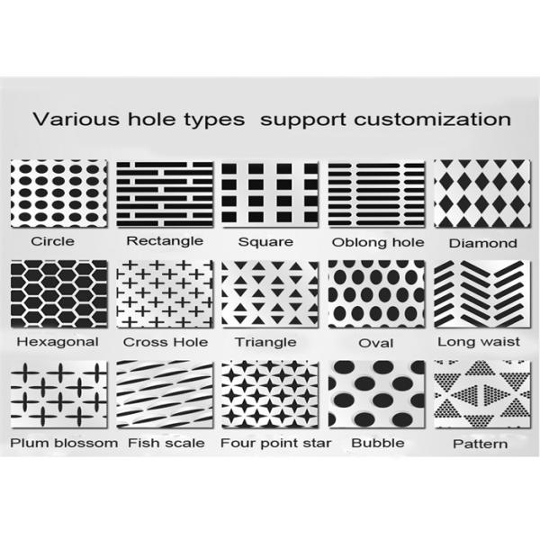 2.5mm 2.44m Width Decorative Perforated Metal Panels
