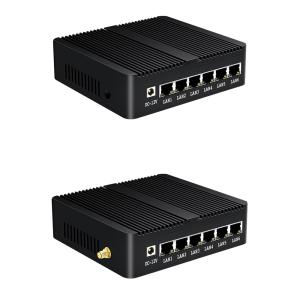 China 6 Gigabit Ethernet RJ45 J1900 Firewall Router Ubuntu Desktop Router With WiFi wholesale