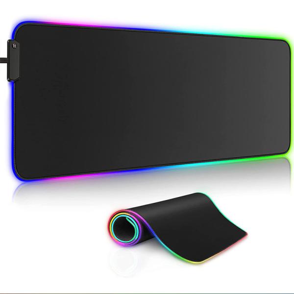Quality Waterproof Large RGB Gaming Mouse Pads Anti Slip Rubber Base Glowing Led Extended Mouse Pad for sale
