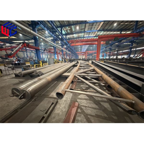 Hot Dip Galvanized Modular Industrial Piping Rack Steel Structure Construction