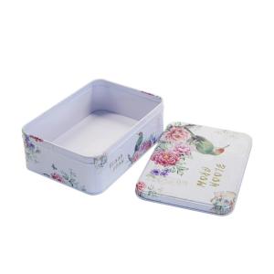 Tinplate Rectangular Empty Cosmetic Can 150ml 250ml Black Gift Tin Box
