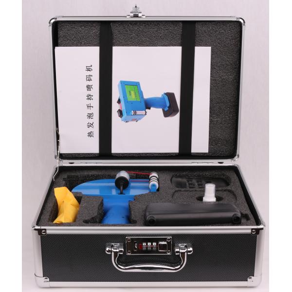 Blue Automatic Spray Manual Operation Hand Held Inkjet Marker Expiry Date Print