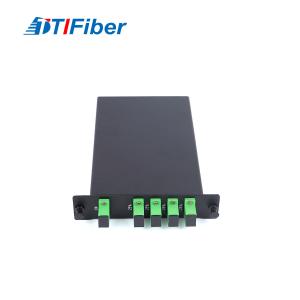 China 1 * 4 Optical SC / APC Fiber PLC Splitter Box With Insert Type wholesale