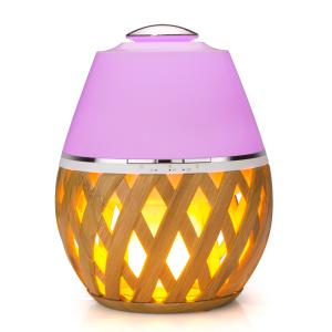 China Home BamBoo Flame Lamp 150ml Wood Aromatherapy Diffuser wholesale