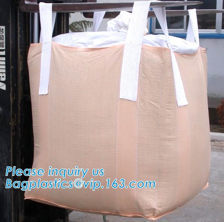 customizable PP u-panel baffle big bag /coated white woven PP jumbo bag/ventilated 4 panel baffle bag/all colors availab