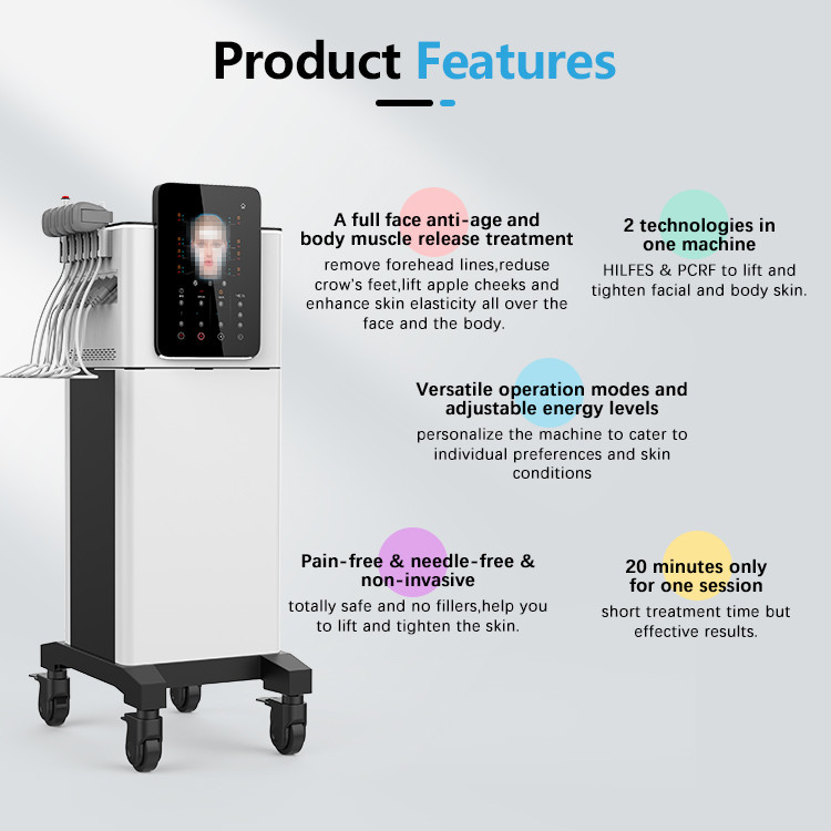 Magenetic Face Muscle Stimulator Rf Vline Wrinkle Removal Face Massage Machine