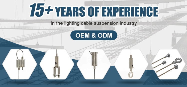 Customized Safety Lighting Fixture Cable Ceiling Hanging Kits Ceiling Attachment Fastener Cable Gripper Ceiling Accessories