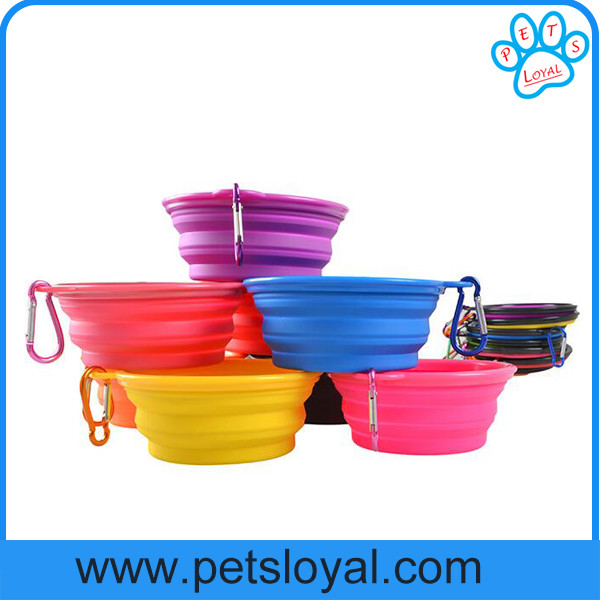 China Manufacturer Silicone Pet Feeder Collapsible Travel Pet Dog Bowl wholesale
