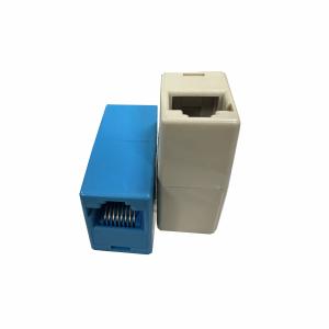 RJ45*2 Double Female Network Adaptor 35mm Dual Connector Double Row 074