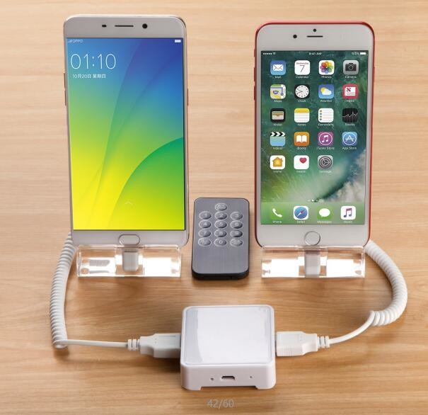 COMER 2 ways sensor host for display stand of mobile phone/camera/tablet security alarm
