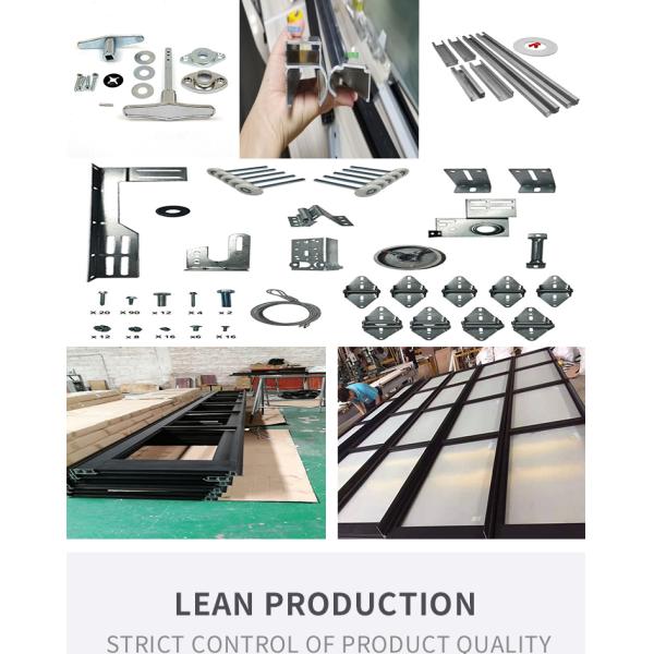 Sound Insulation Transparent Garage Door Water Tightness Class 3