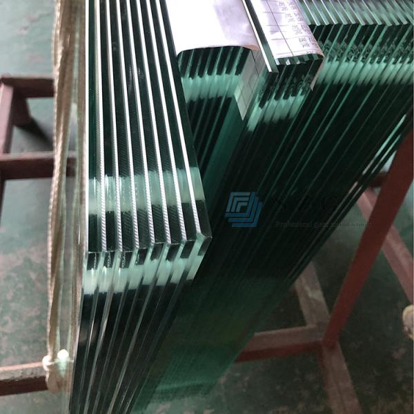 Quality Clear 19MM Toughened Glass for Curtain Wall Customized Color and Min size 200mm*200mm for sale