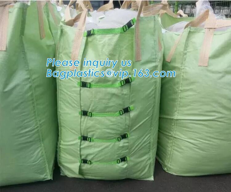 customizable PP u-panel baffle big bag /coated white woven PP jumbo bag/ventilated 4 panel baffle bag/all colors availab