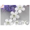 Buy cheap 3D Floral Embroidered Trim With Bead Diamond For Dress Decoration 3.5 CM Width from wholesalers
